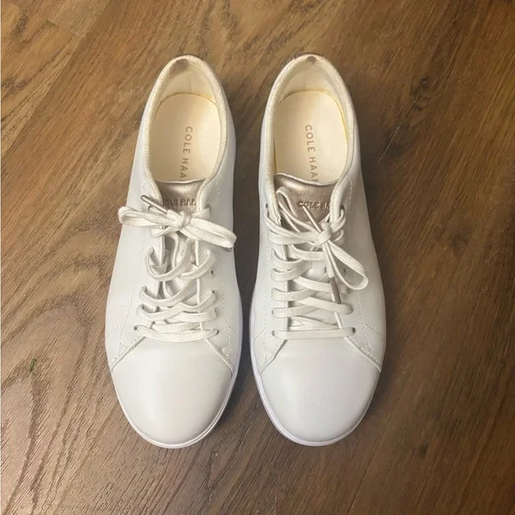 Cole Haan Women's Cream Sneakers - Picture 1 of 5